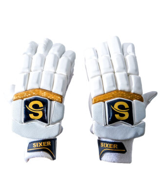 Premium White Cricket Batting Gloves – Lightweight, Shock-Absorbent & Breathable Fit